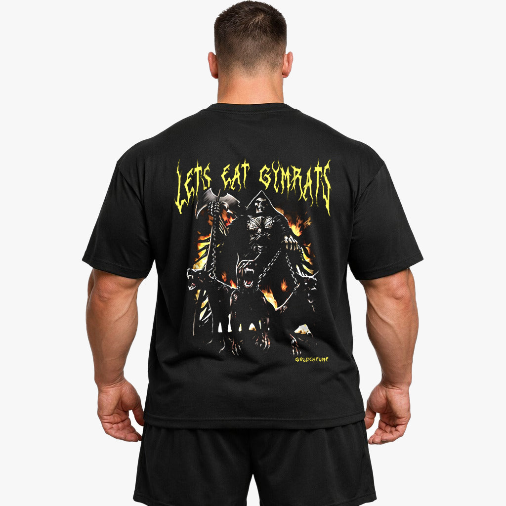 Lets eat gymrats Oversized (Backprint) Shirt