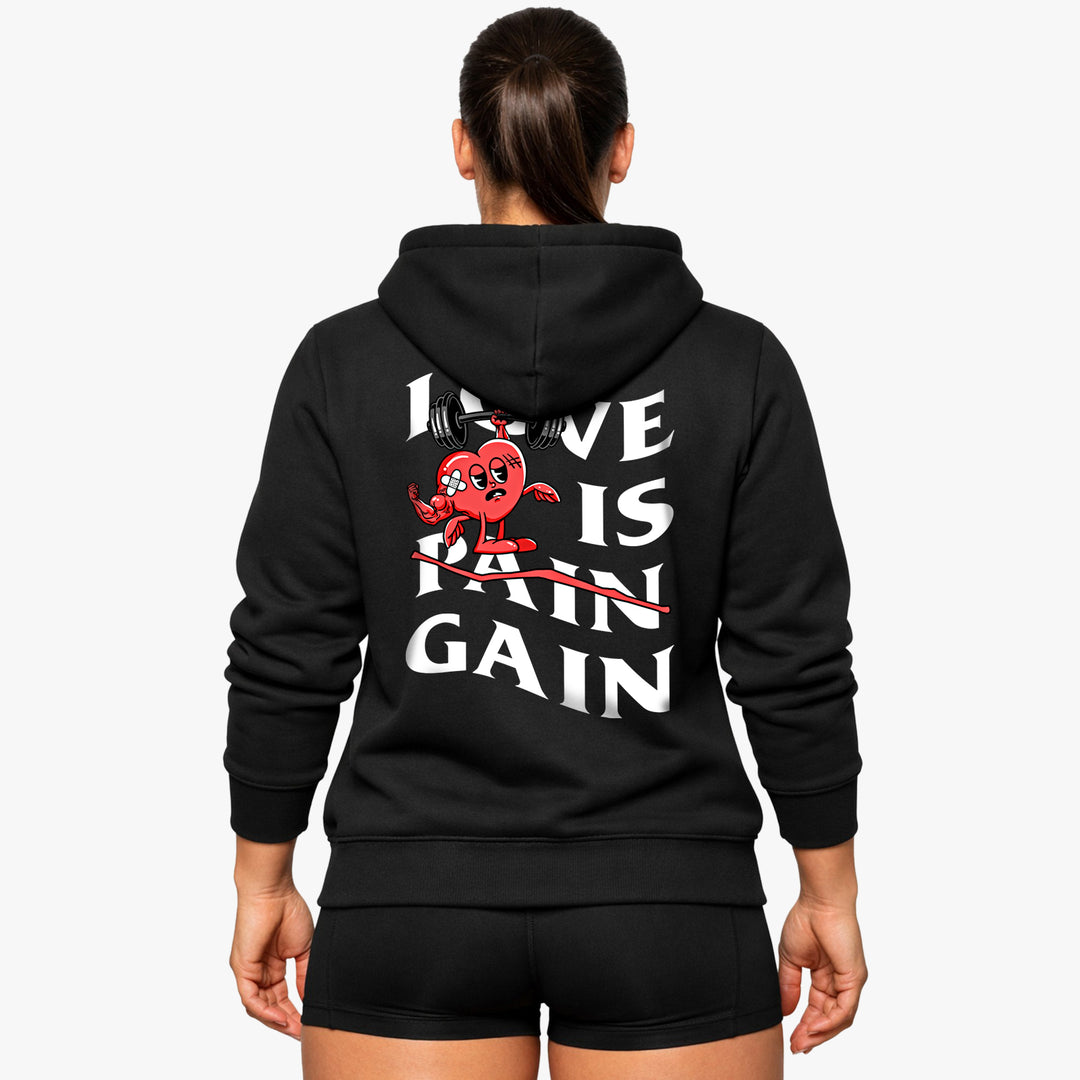 L’amour est un gain (Backprint) Sweat à capuche