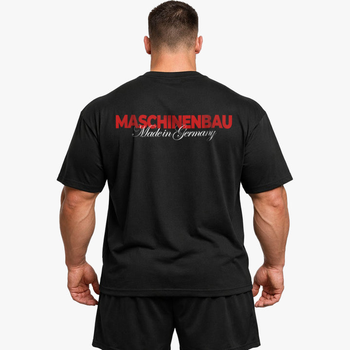 Maskinteknik overdimensioneret (backprint) shirt