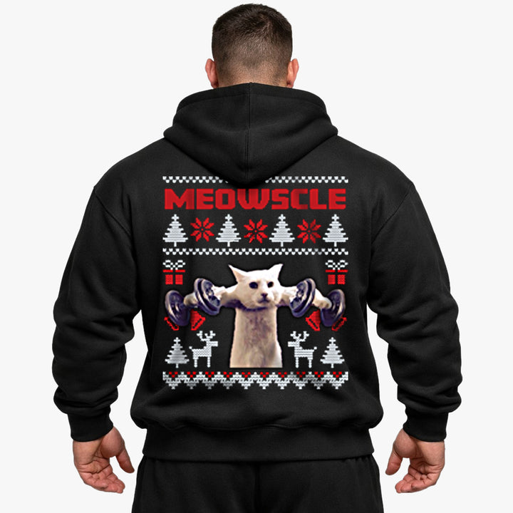 Meowscle store (backprint) hættetrøje