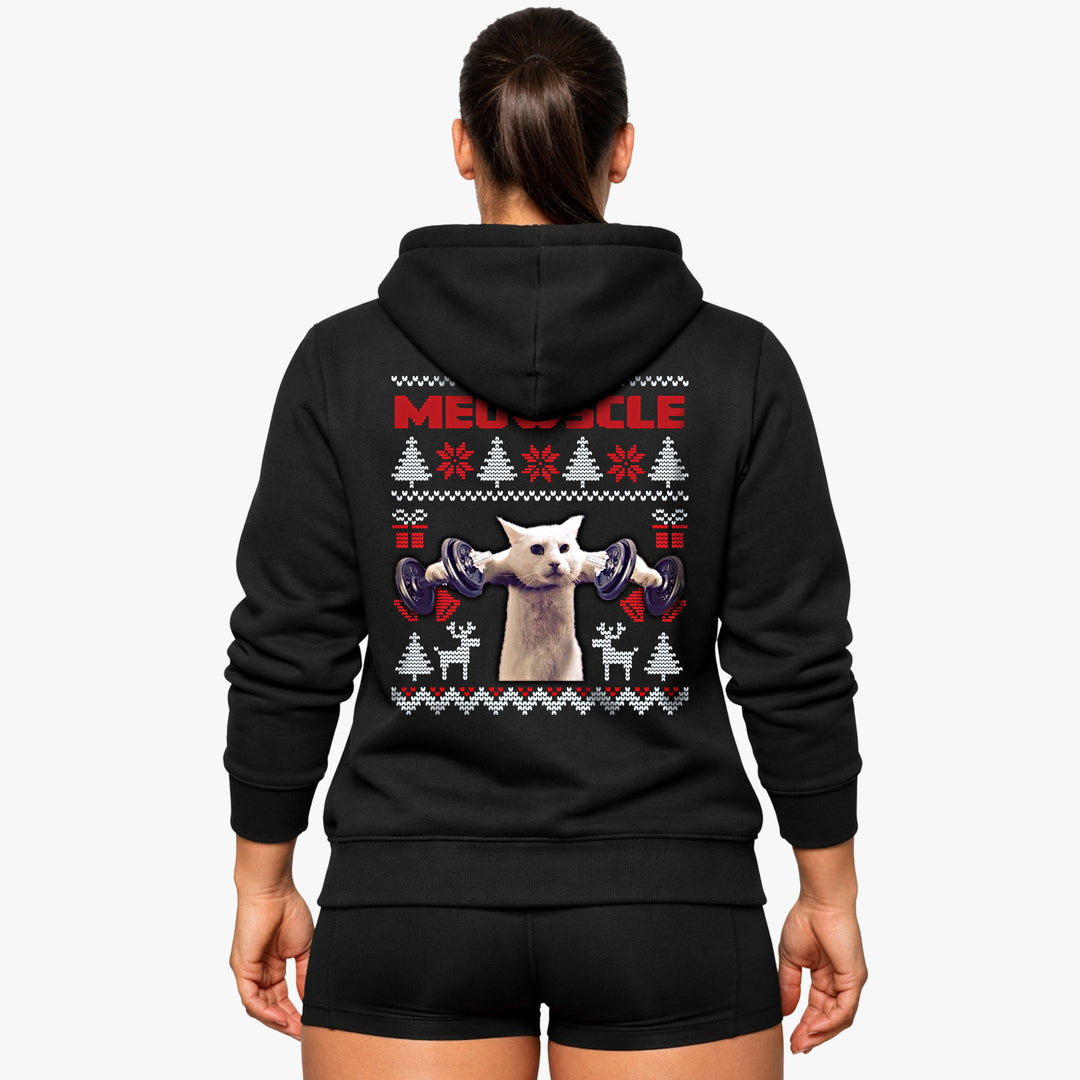 Meowscle (backprint) hoodie