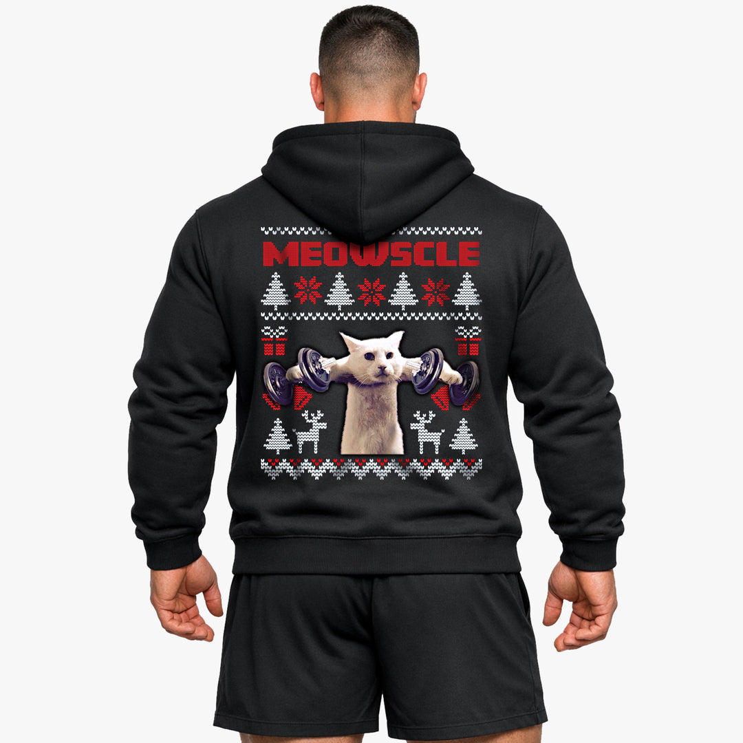 Meowscle (backprint) hoodie