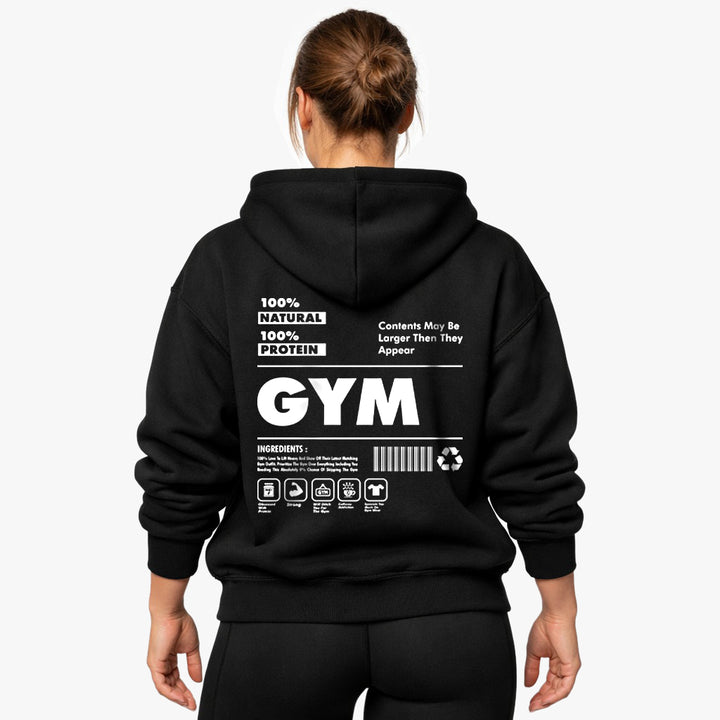 Natural Oversized (BackPrint) hættetrøje