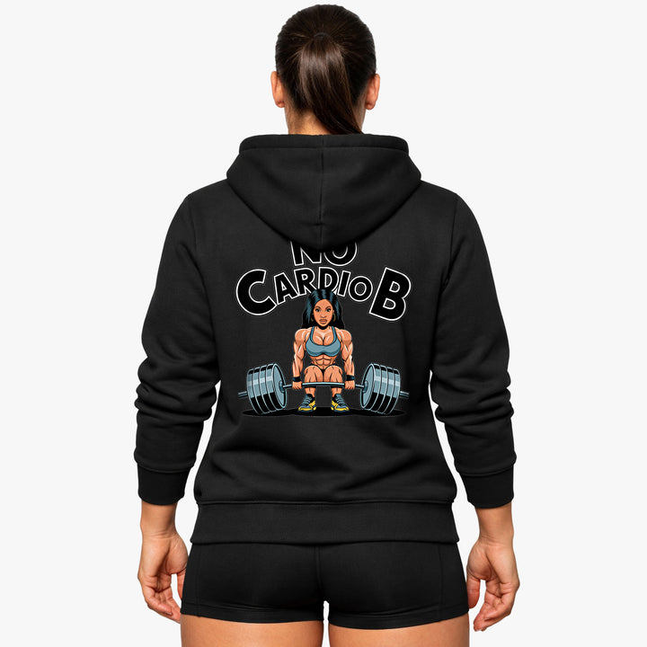Ingen cardio b (backprint) hættetrøje