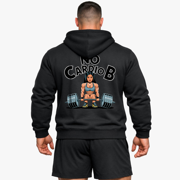 Ingen cardio b (backprint) hættetrøje