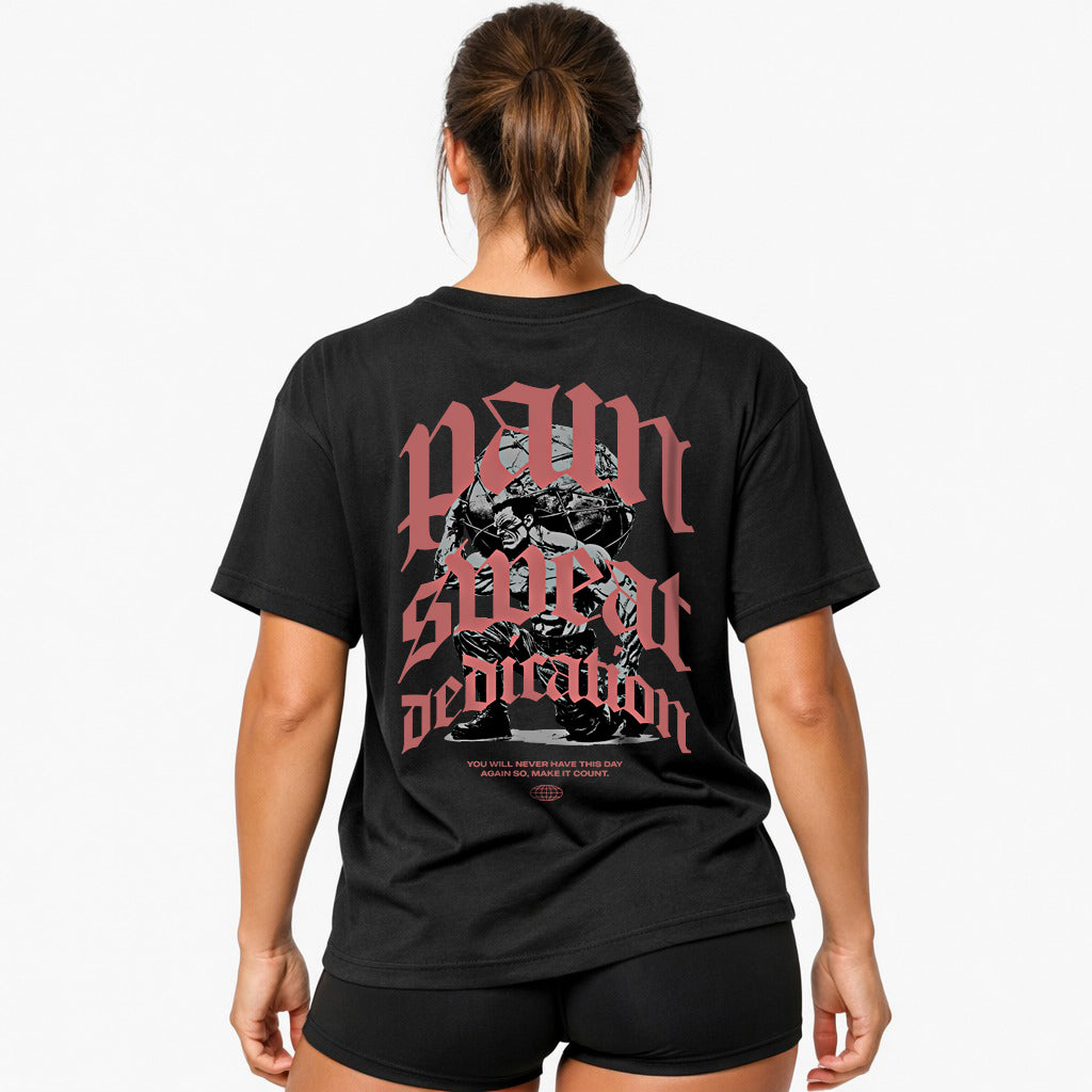 Smerter overdimensioneret (backprint) shirt