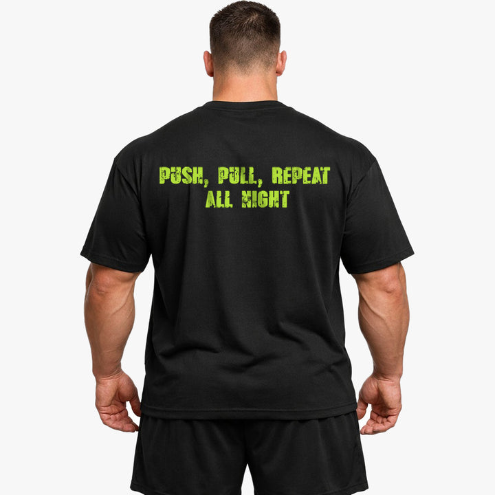 Push Pull Gentag overdimensioneret (backprint) shirt