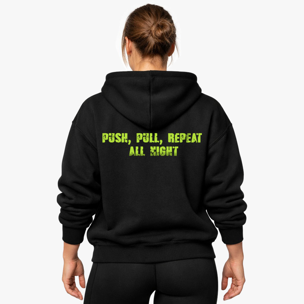 Push Pull Gentag overdimensioneret (backprint) hættetrøje