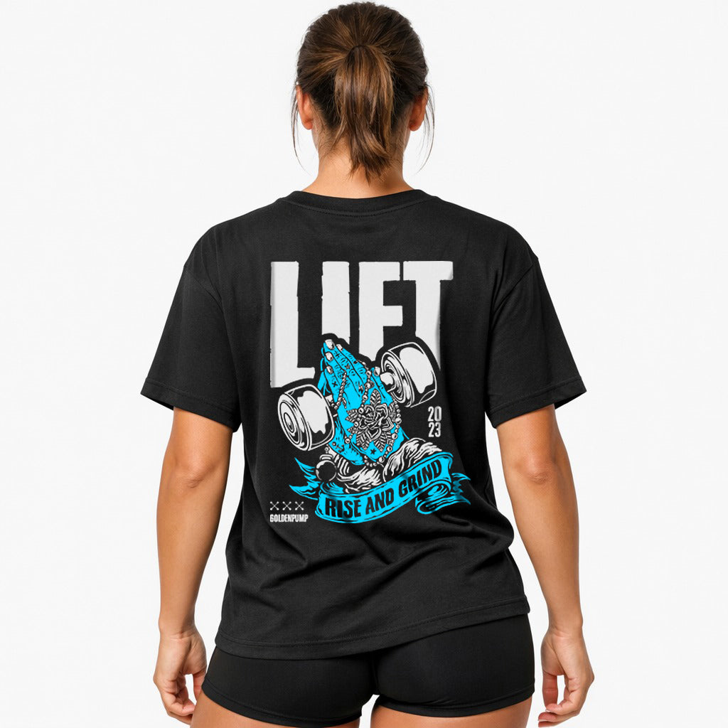 Rise and grind (Backprint) Oversized Shirt