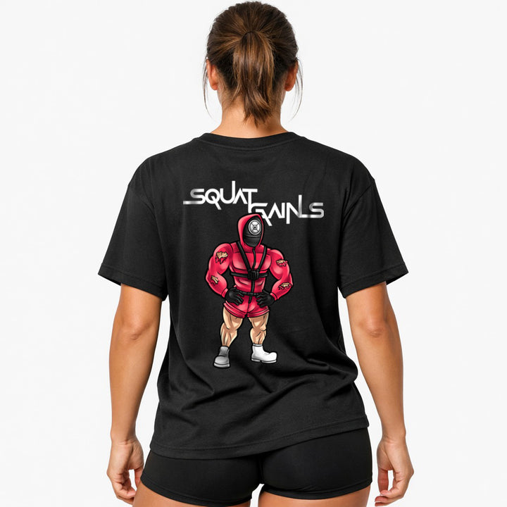 Squat Gains (Backprint) Oversized Shirt