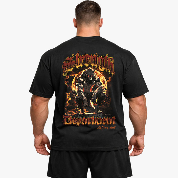 Styrke overdimensioneret (backprint) shirt