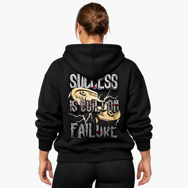 Succes er bygget på fiasko overdimensioneret (backprint) hættetrøje