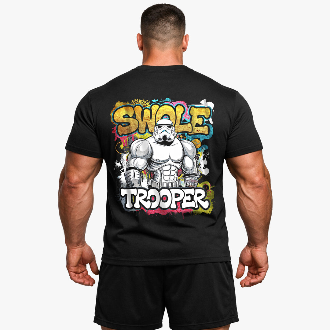 Swole Trooper (backprint) T-shirt