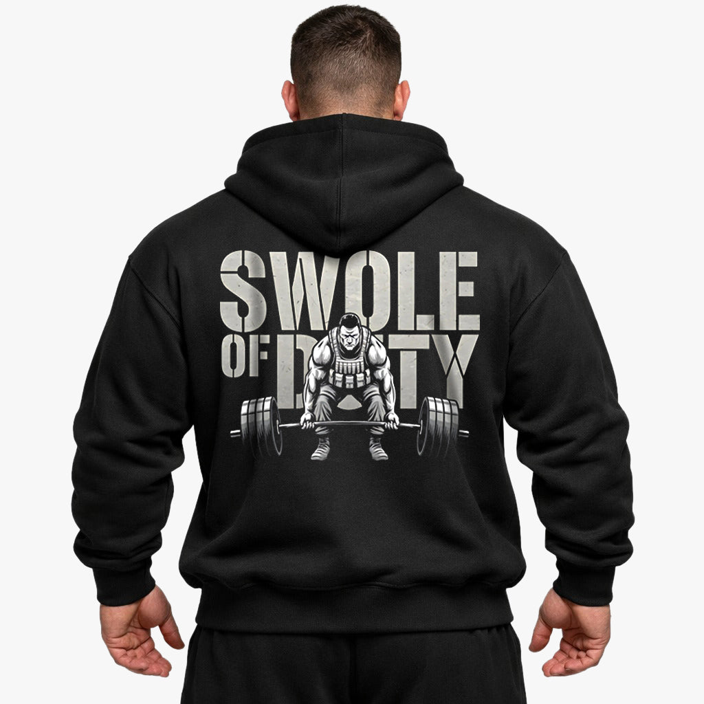 Swole of Duty Oversized (Backprint) hættetrøje