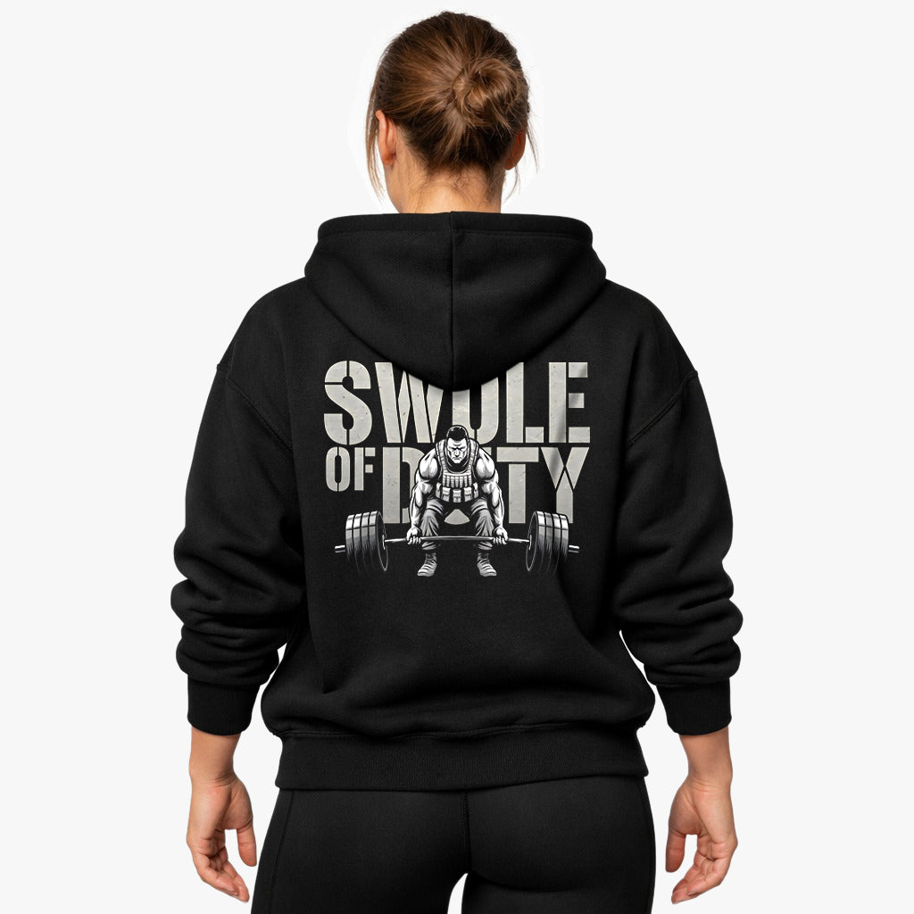 Swole of Duty Oversized (Backprint) hættetrøje