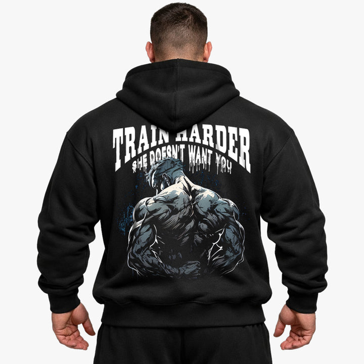 Train Harder Oversized Hoodie