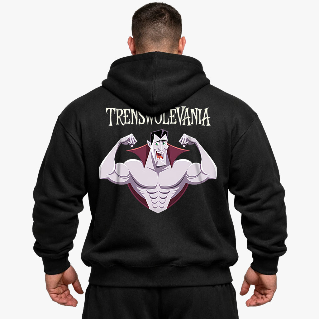 Trenswolevania (V2) overdimensioneret (backprint) hættetrøje