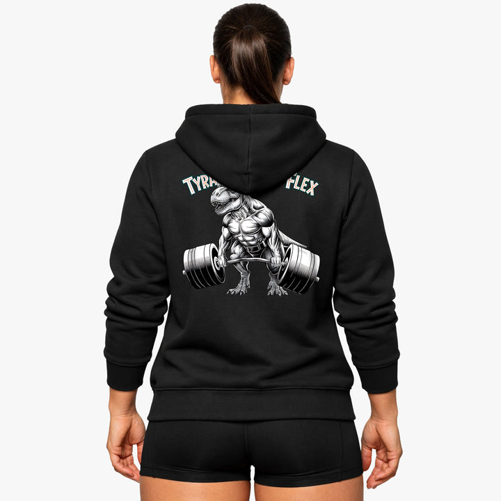 Tyrannosaurus flex (backprint) hættetrøje
