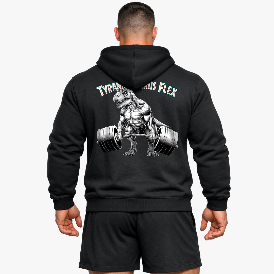 Tyrannosaurus flex (backprint) hættetrøje