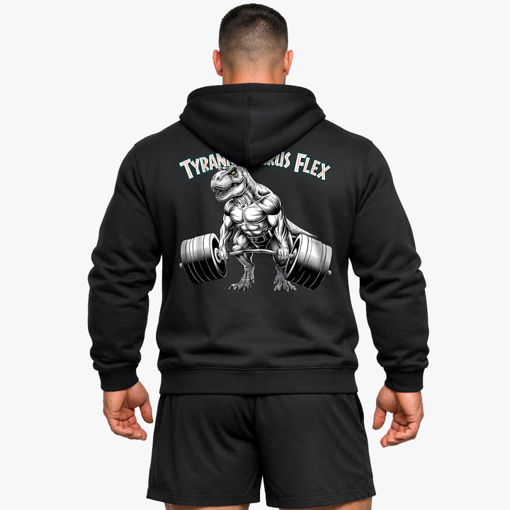 Tyrannosaurus flex (backprint) hættetrøje
