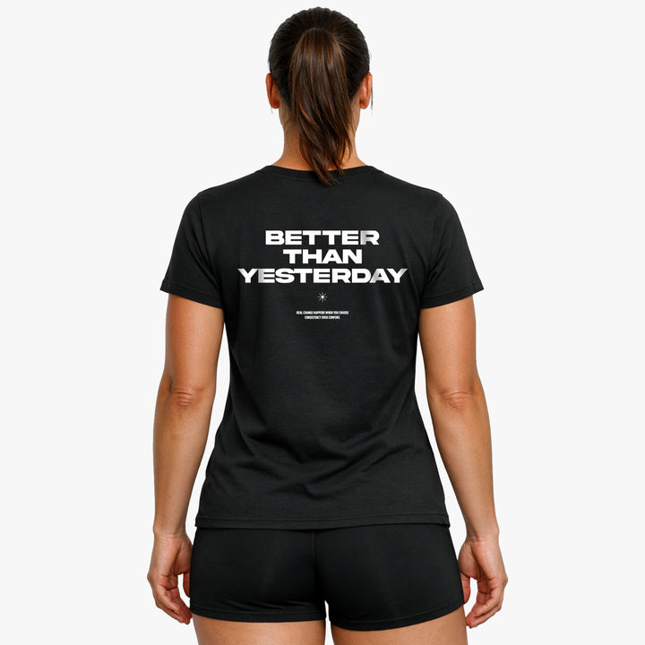Arbejd hårdere (backprint) T-shirt