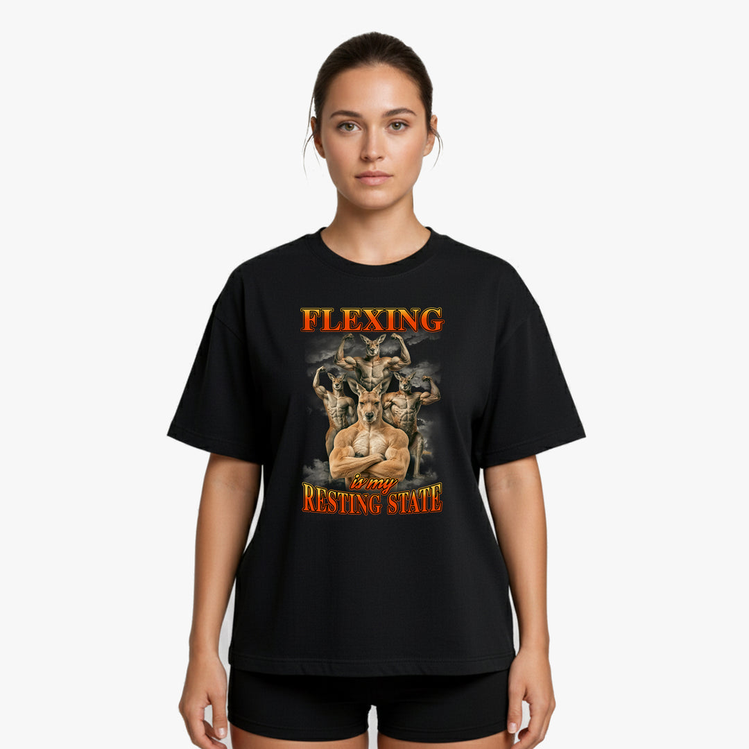 Faderland overdimensioneret (backprint) shirt
