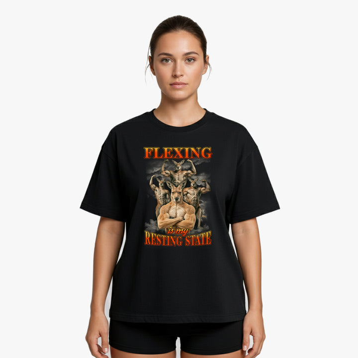 Faderland overdimensioneret (backprint) shirt