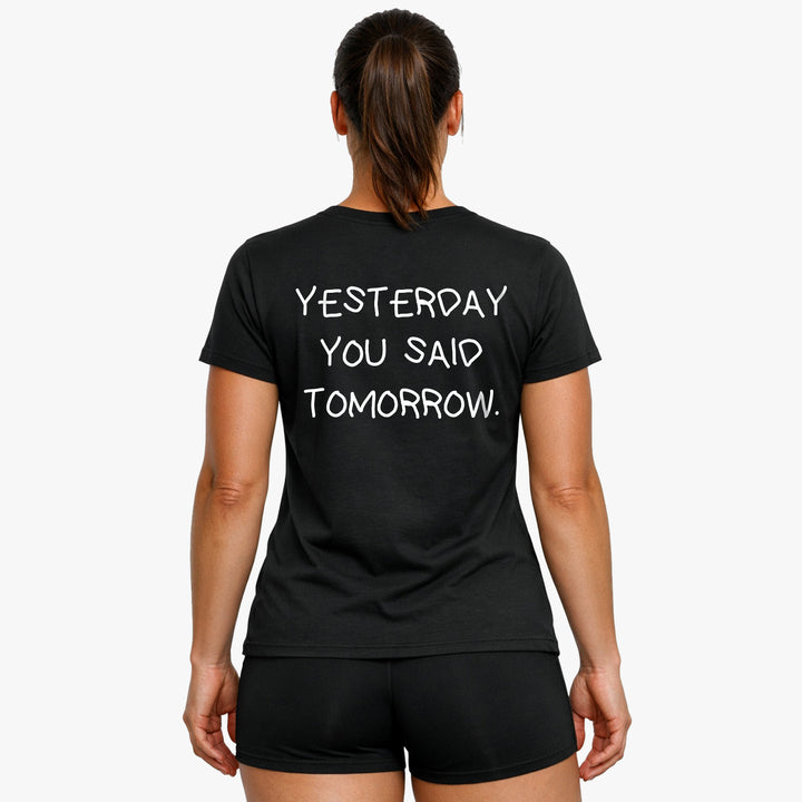 I går sagde du i morgen (backprint) shirt