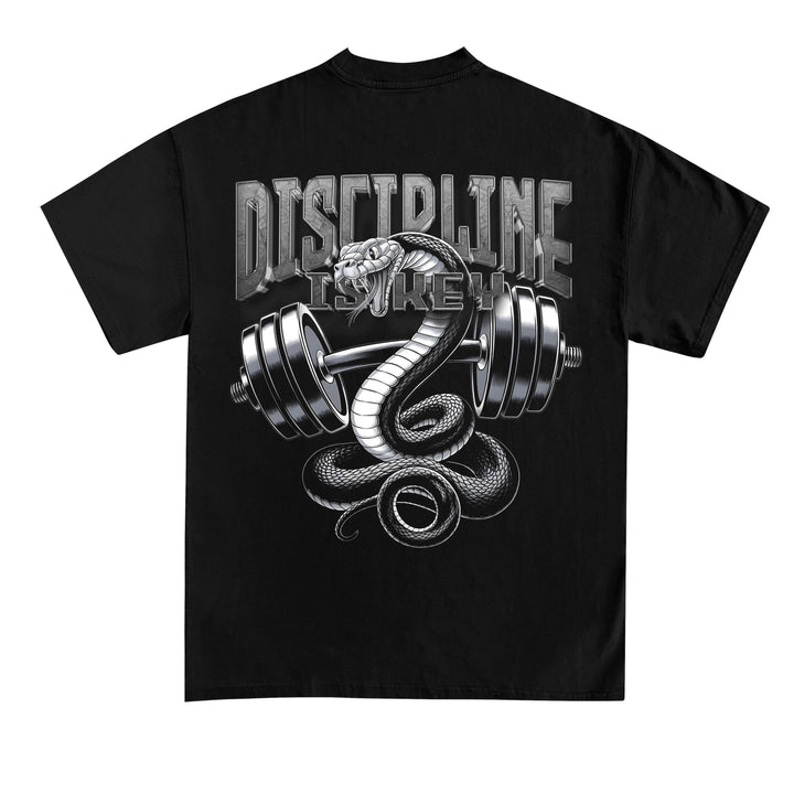 Disciplin er nøgle (backprint) shirt