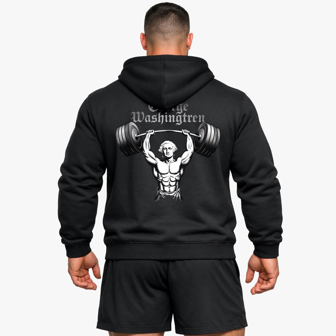 george Washington (Back Print) Hoodie