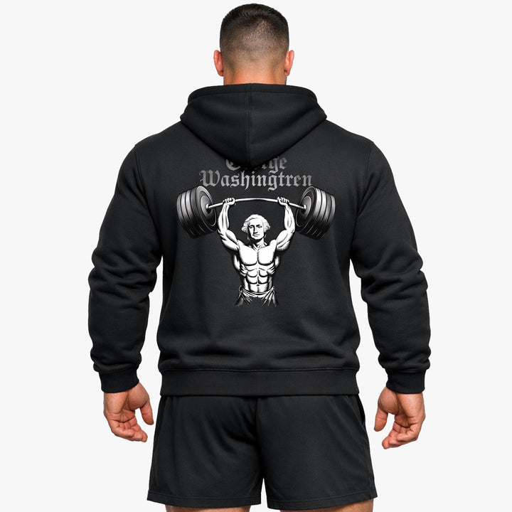 george Washington (Back Print) Hoodie