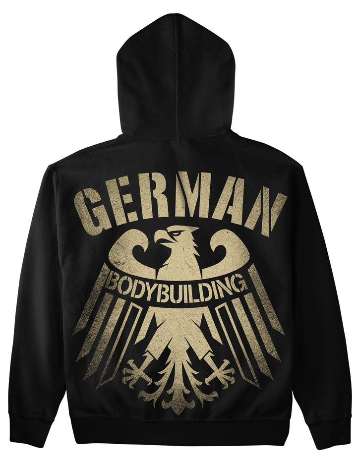 Tysk bodybuilding (backprint) hættetrøje
