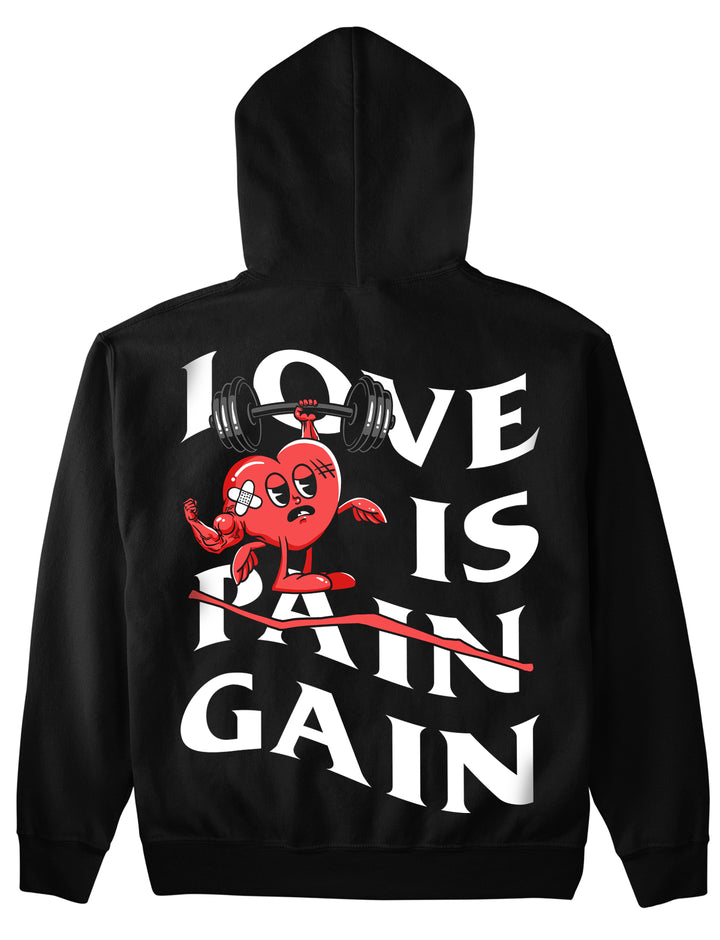 Love is Gain (Backprint) hættetrøje