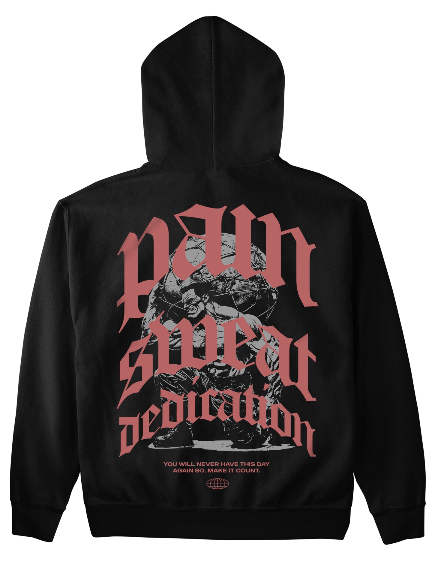 Smerter (backprint) hættetrøje