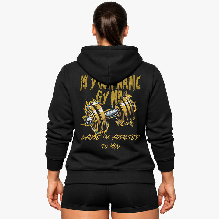 er dit navn Gym (backprint) hættetrøje