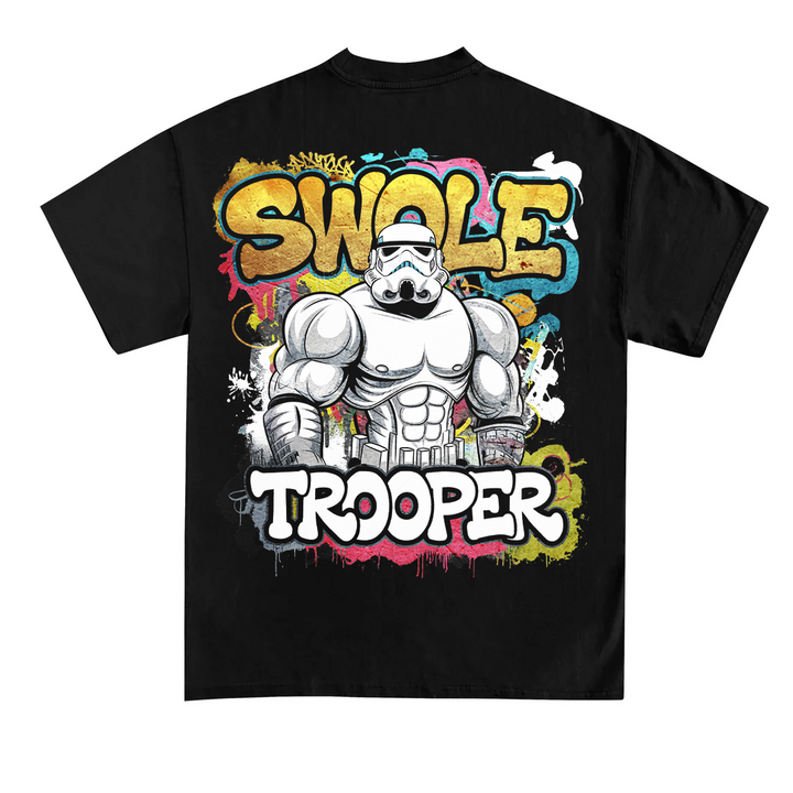 Swole Trooper (backprint) T-shirt