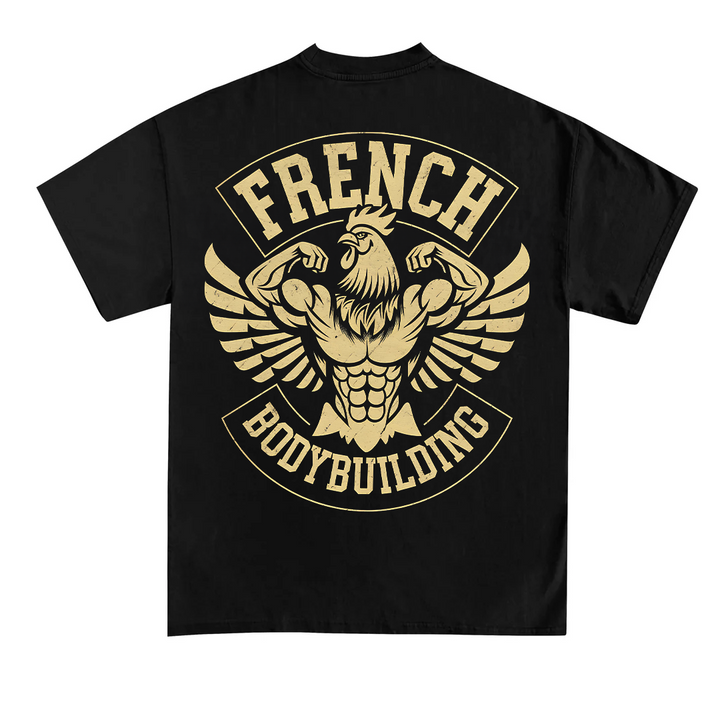 Fransk bodybuilding (backprint) T-shirt