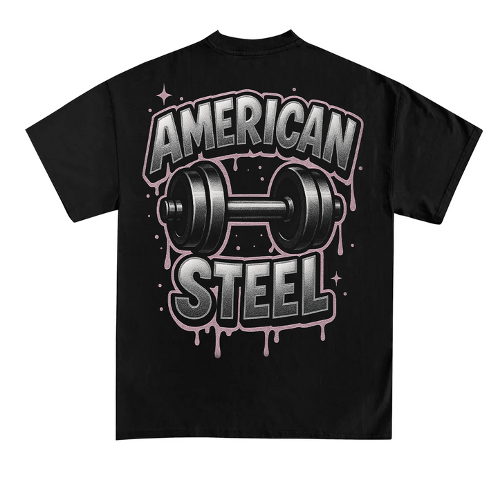 Amerikansk stål (backprint) T-shirt