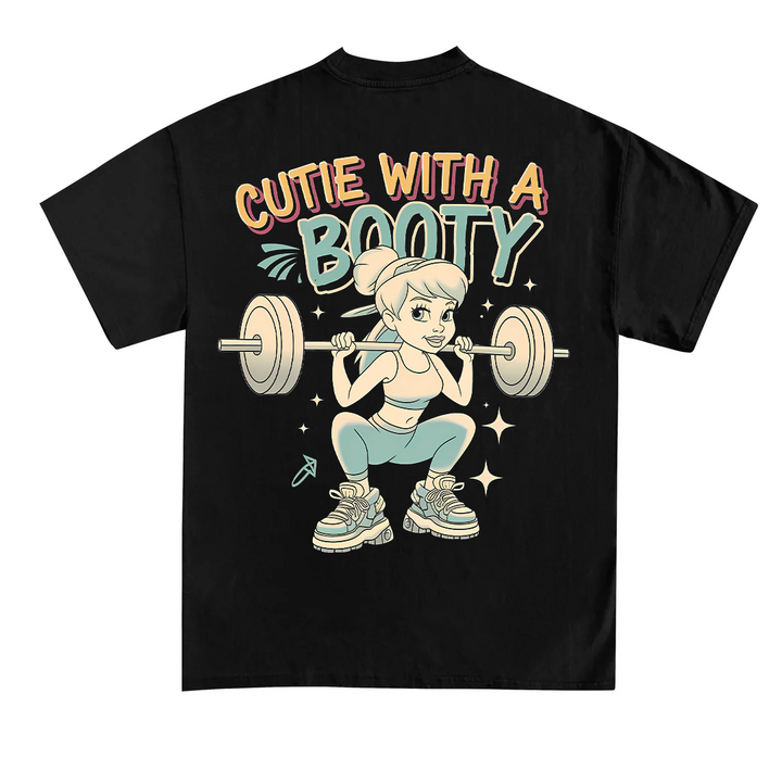 Cutie med en booty (backprint) T-shirt
