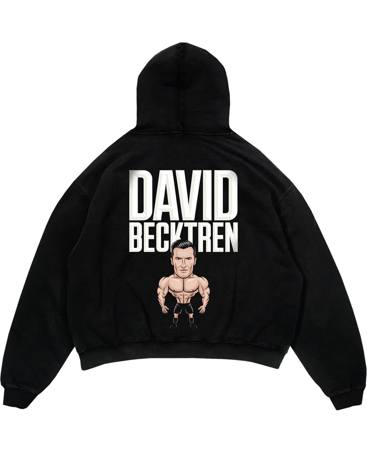 David Becktren overdimensioneret (backprint) hættetrøje