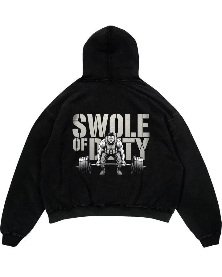 Swole of Duty Oversized (Backprint) hættetrøje