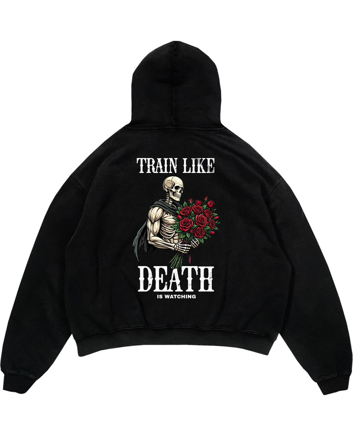 Train Like Death Is Watching (Backprint) Oversized Hoodie