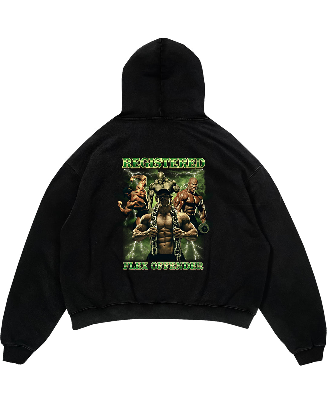 Faderland overdimensioneret (backprint) hættetrøje