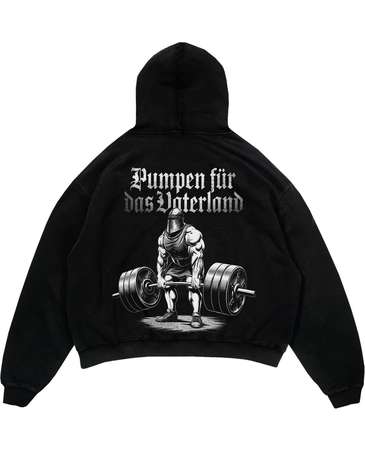 Faderland overdimensioneret (backprint) hættetrøje