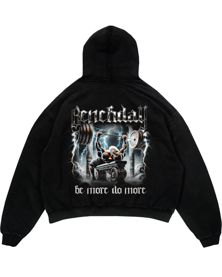 Benchday store (backprint) hættetrøje