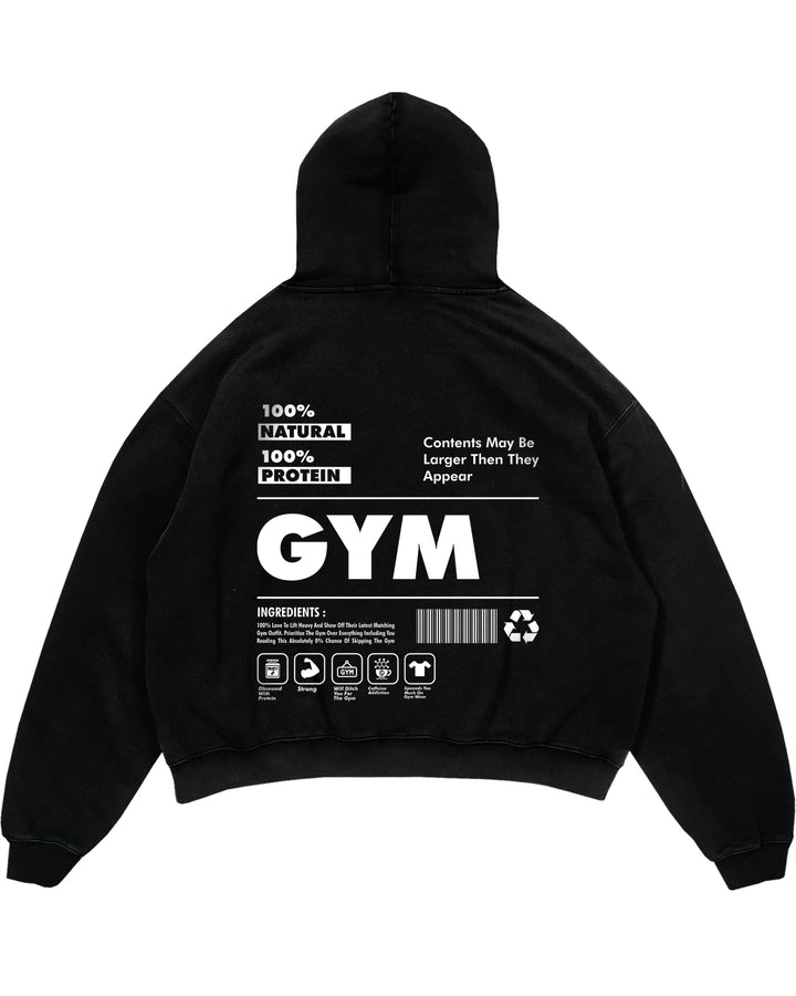 Natural Oversized (BackPrint) hættetrøje