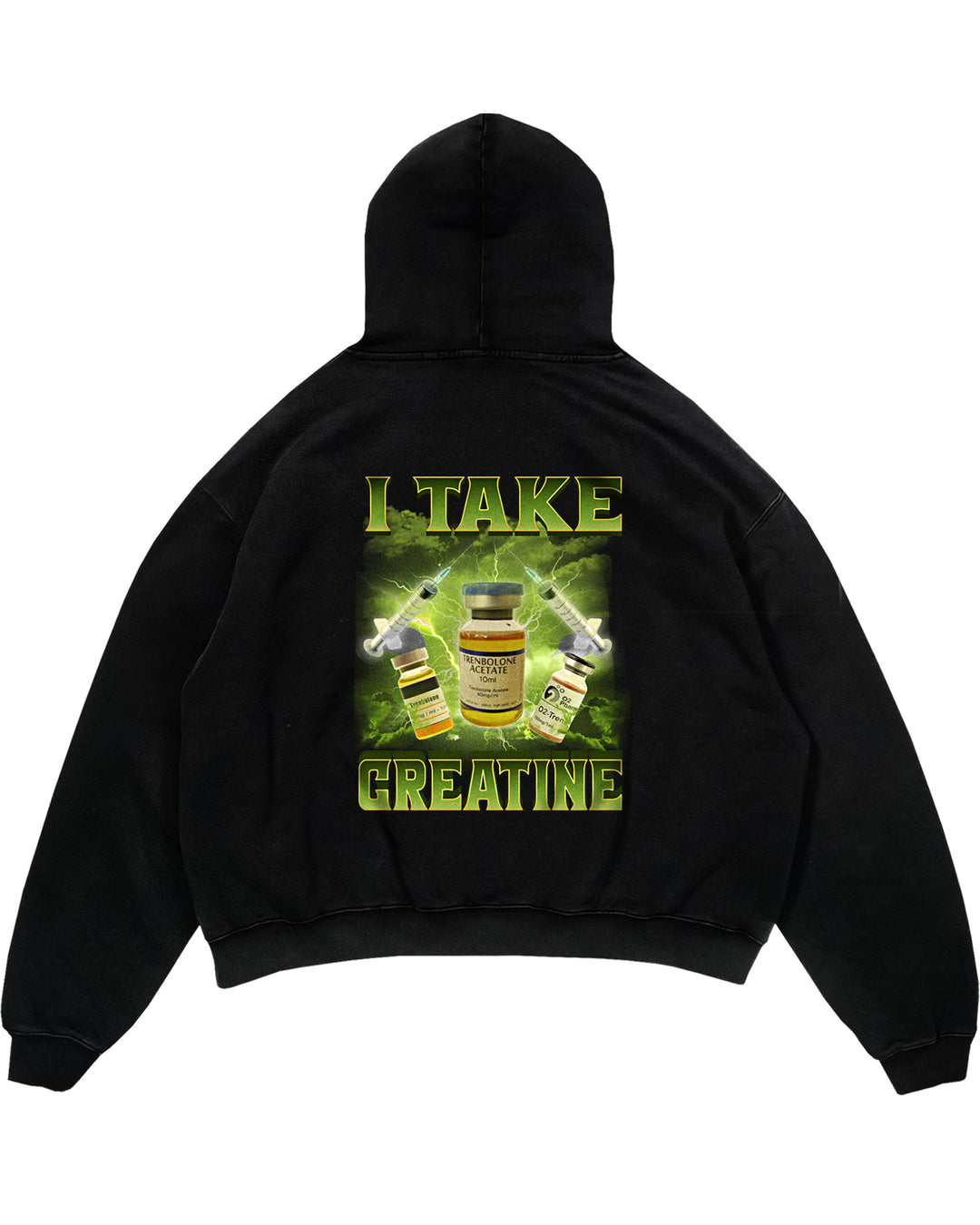 Faderland overdimensioneret (backprint) hættetrøje