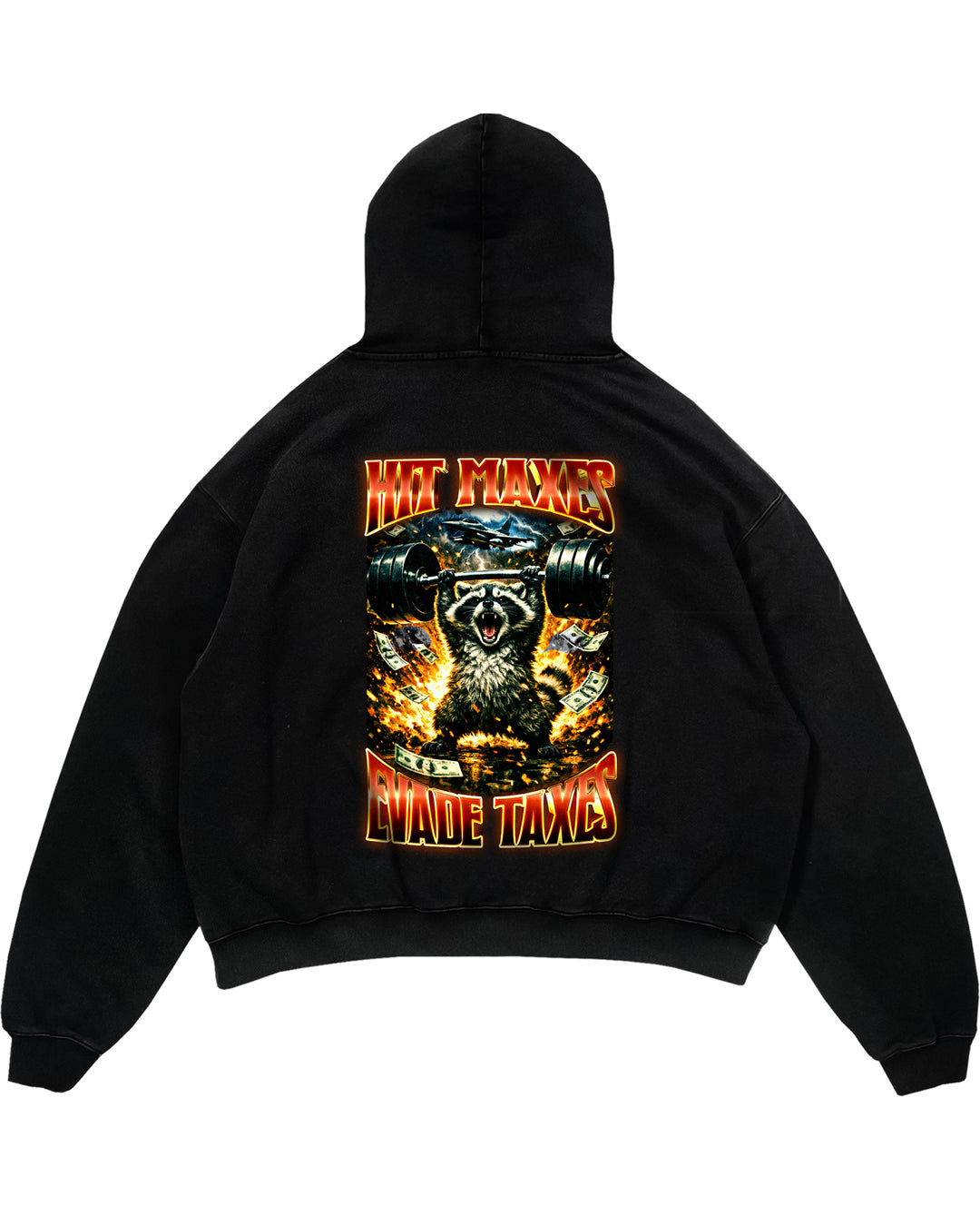 Faderland overdimensioneret (backprint) hættetrøje