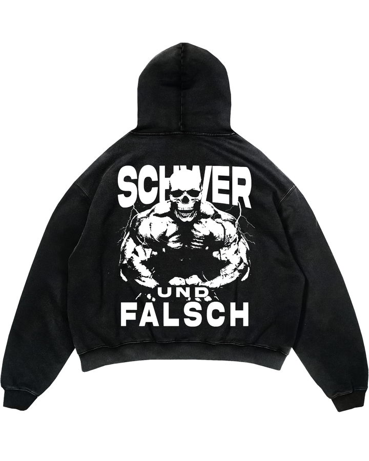 Schwer und falsch Oversized Hoodie